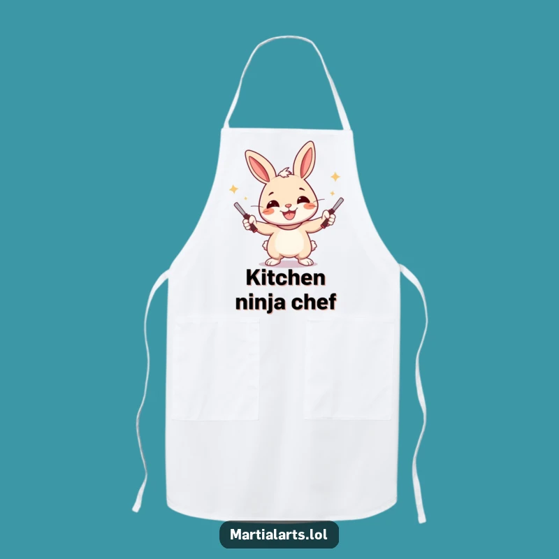 Funny Rabbit Apron: Juggle Your Way Through Cooking Funny Gift