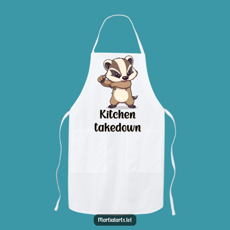 Funny Determined Badger Elbow Apron - Powerful Kitchen Protector