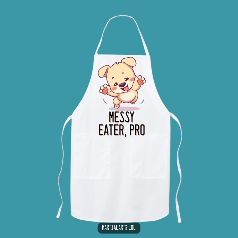 Funny Puppy Chef Apron: Playful Kitchen Wear for Dog Lovers Gift