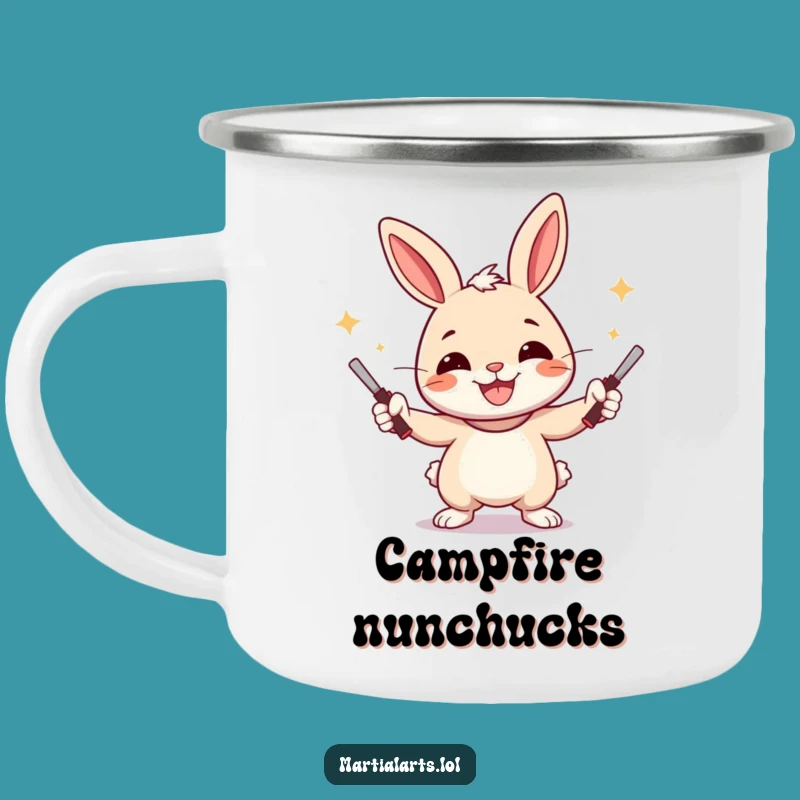 Funny Rabbit Camping Mug: Your Energetic Companion for a Hilarious Funny Gift
