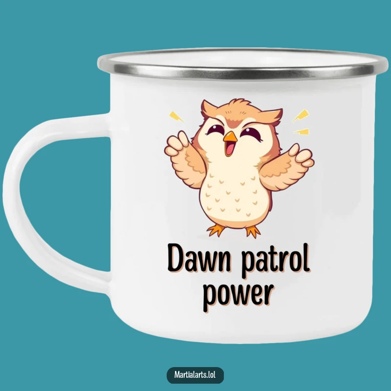 Funny Giggling Owl Camping Mug - Adventure Laughs Outdoors