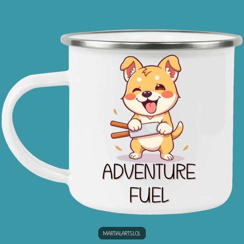 Funny Dog Campfire Mug: Silly Enthusiast Chop Outdoor Gift