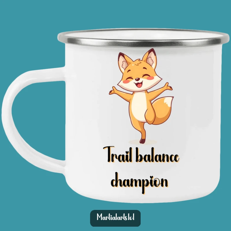 Funny Fox Adventure Mug: Hilarious Balance for Your Outdoor Brews