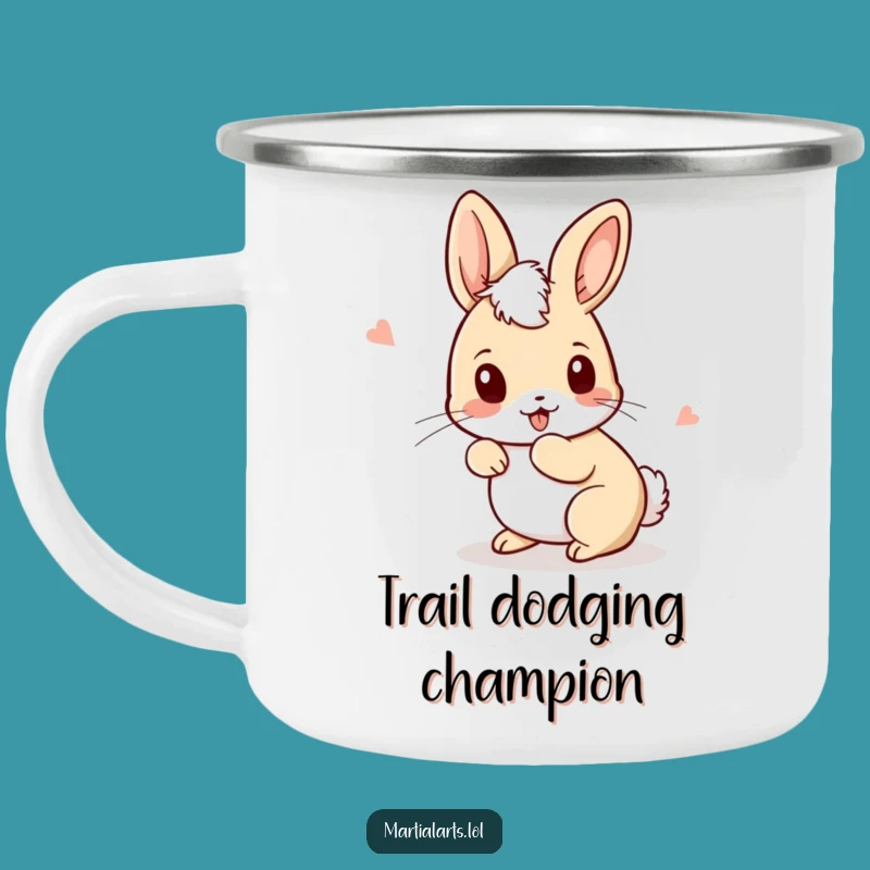Funny Rabbit Boxer Camping Mug - Adventure Agility Gift