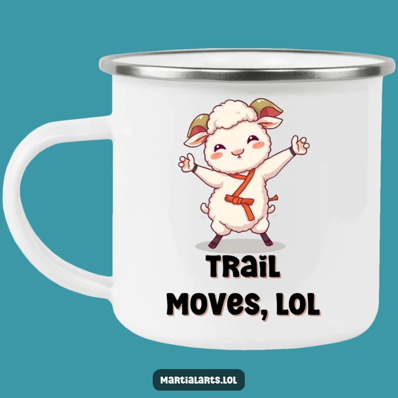 Funny Sheep Martial Arts Mug: Adventure & Laughs!