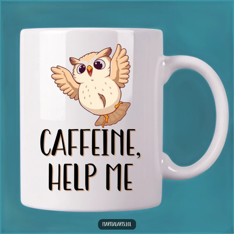 Funny Startled Owl Mug: Oops, Did I Leap? Hilarious Gift
