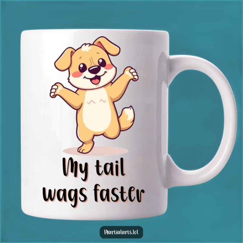 Funny Dancing Dog Mug - Energetic Spin, Perfect Gift for Dog Lovers