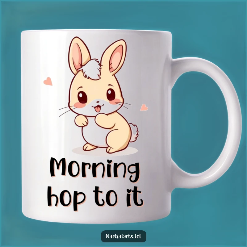 Funny Rabbit Boxer Mug - Curious Ducking & Weaving Pet Gift