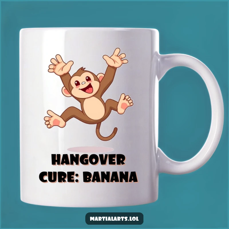 Funny Monkey Flip Mug: Mischievous Primate Acrobatics, Playful and Funny Gift Idea
