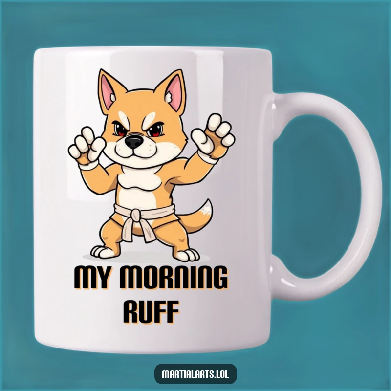 Funny Dog Martial Arts Mug: Proud Pooch for a Perfect Funny Gift