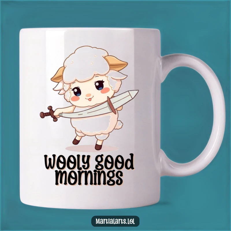 Funny Sheep Sword Mug - Hilarious Knight Gift for Fun Lovers