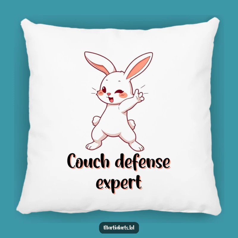 Funny Bunny Block Pillow: Soft Comfort, Adorable Defense Decorative Pillow Gift