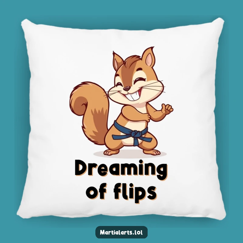 Funny Squirrel Tail Pillow - Grinning Comfort for Fighters Gift