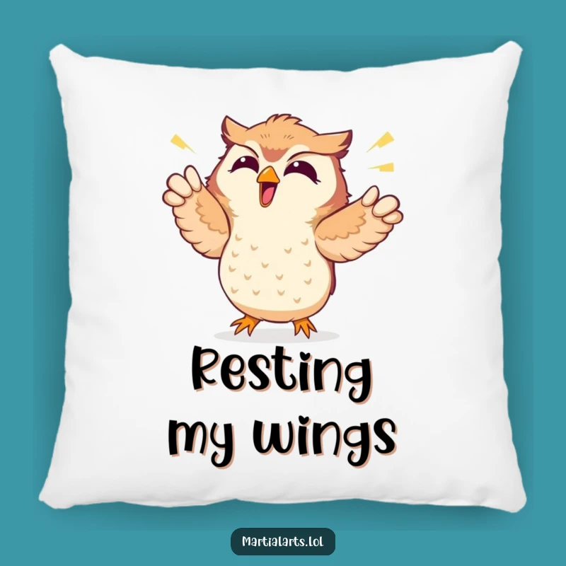 Funny Giggling Owl Pillow - Comfy Cushion for Laugh-Out-Loud Moments