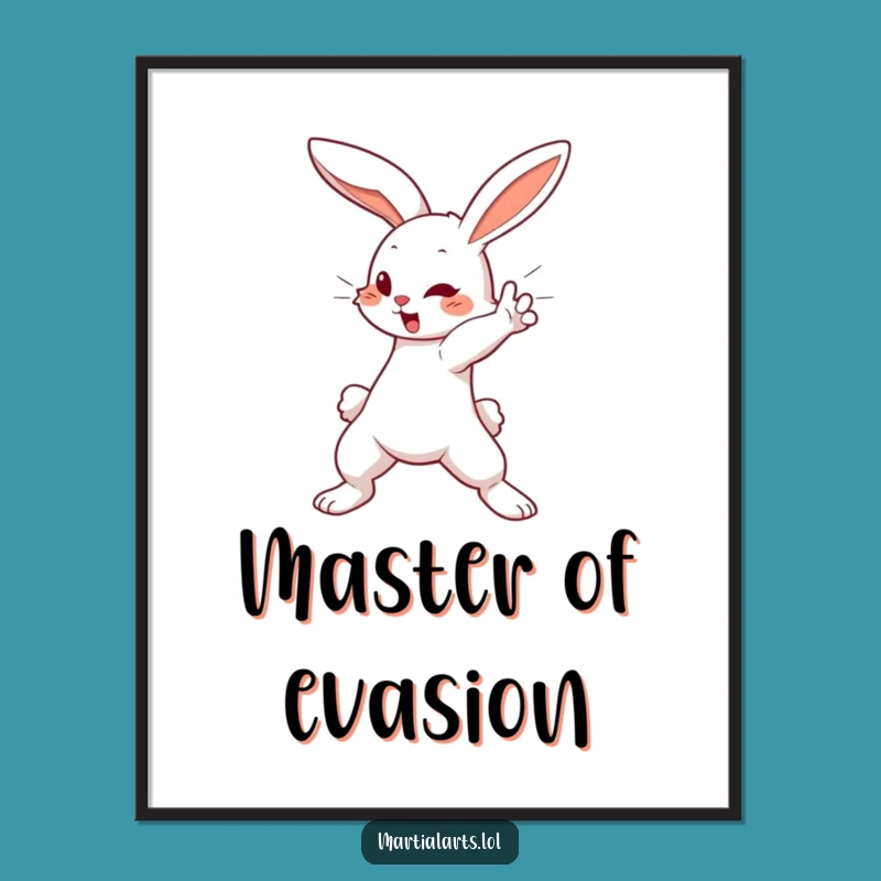 Funny Bunny Block Digital Art: Instant Download, Cute and Hilarious Gift