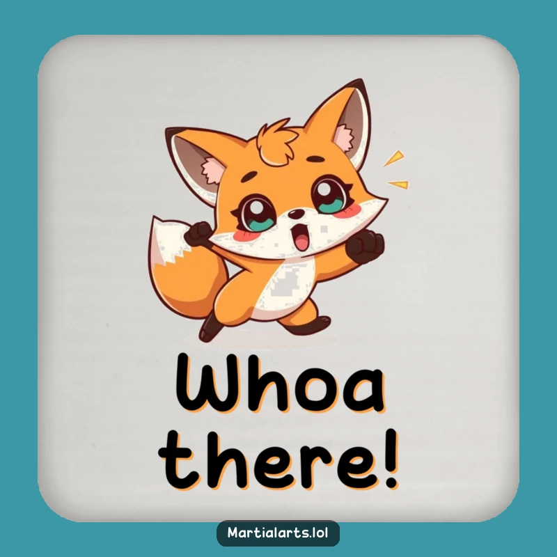 Funny Fox Dodge Coasters - Protect Surfaces with Foxy Charm