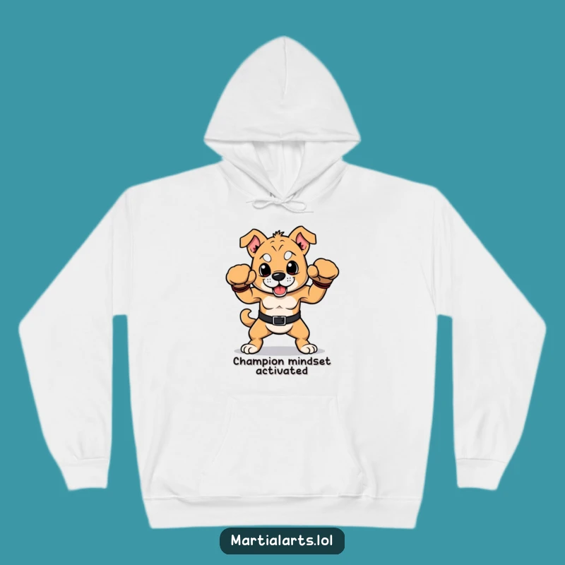 Funny Victorious Dog Hoodie: Cozy Up with this Hilarious Boxer!