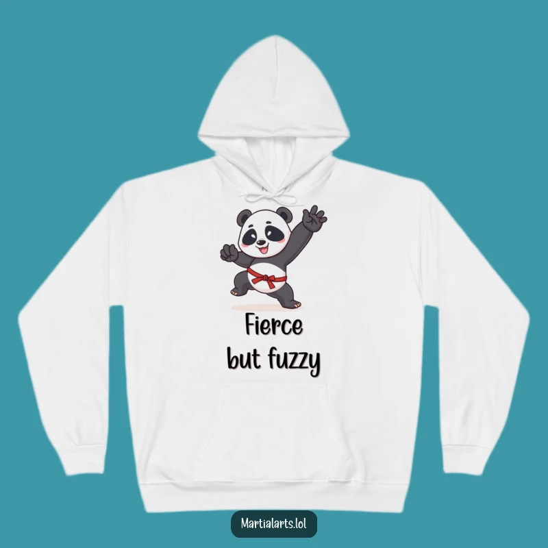 Cozy Funny Panda Hoodie: Warm Martial Arts Style Graphic Gift