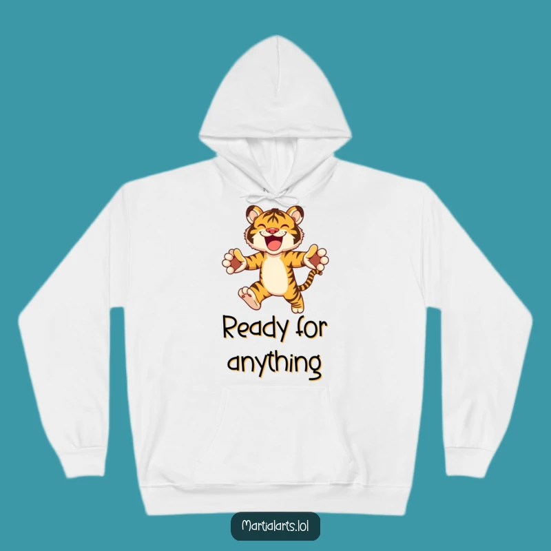 Cozy Funny Tiger Hoodie: Warm and Joyful Animal Print Gift