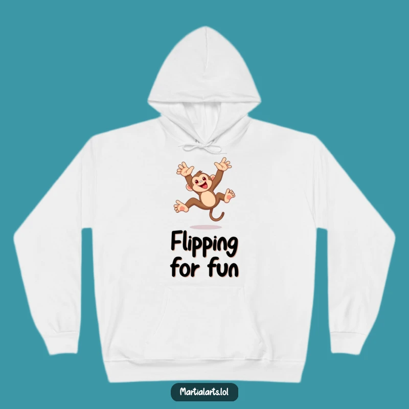 Funny Monkey Flip Hoodie: Cozy Comfort with a Playful Primate, Snuggly Funny Gift