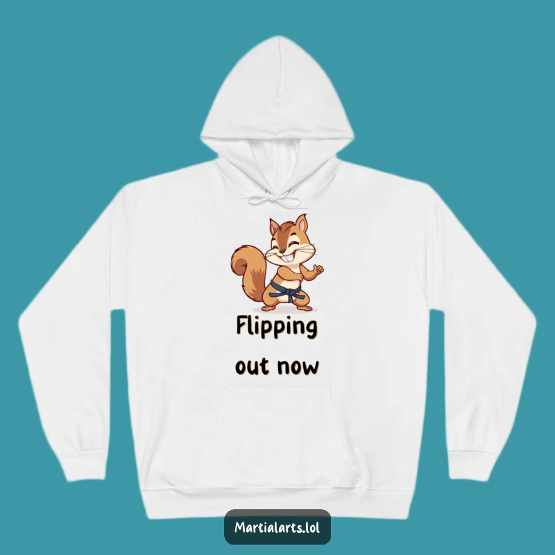 Funny Squirrel Tail Hoodie - Grinning Ninja Comfort Gift