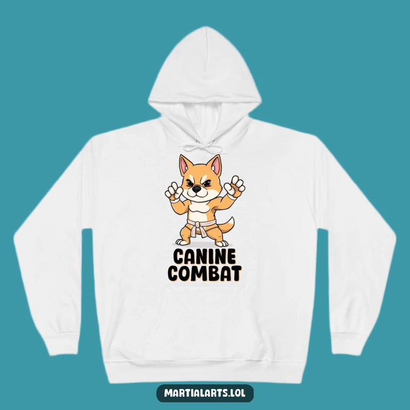 Funny Dog Hoodie: Stay Cozy with a Martial Arts Master Funny Gift