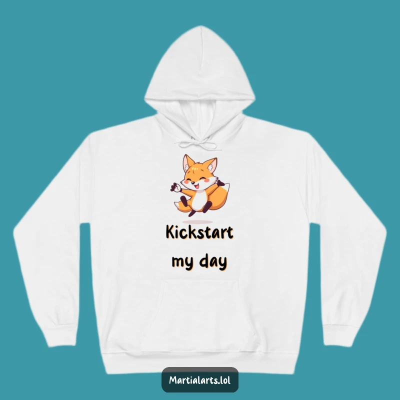 Funny Fox Kick Hoodie: Cozy & Hilarious Martial Arts Sweatshirt