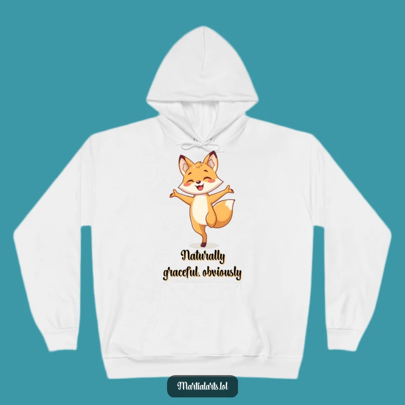 Funny Fox Zen Hoodie: Cozy Up with Hilarious Yoga and Animal Charm