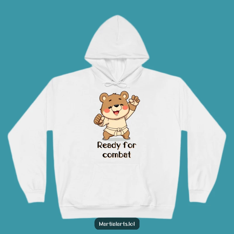 Cozy Funny Bear Martial Arts Hoodie: Stay Warm and Kick Back!