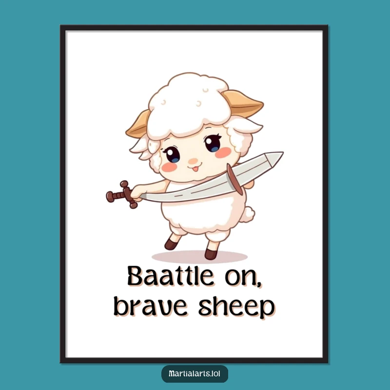 Free Printable Sheep Knight Art - Funny Downloadable Decor for Fun!