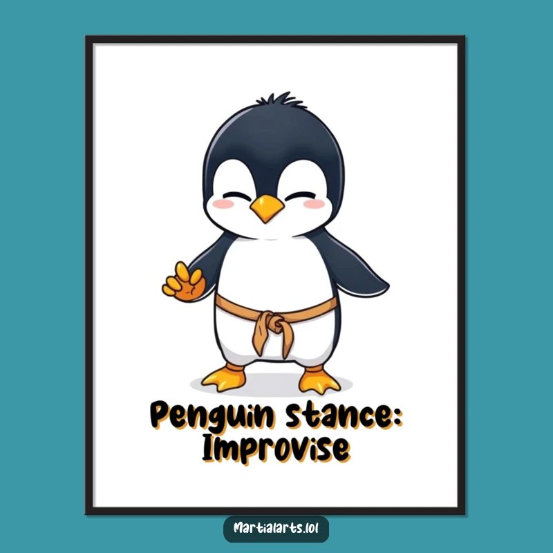 Funny Free Printable Penguin Wall Art: Hilarious Downloadable Arctic Decor