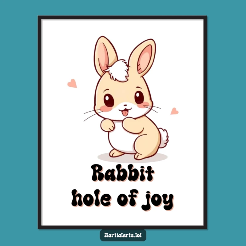 Free Printable Wall Art: Funny Rabbit Moves, Hilarious Downloadable Decor!