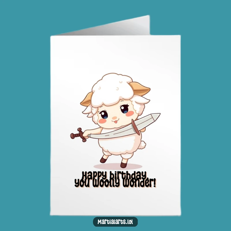 Free Printable Sheep Knight Birthday Card - Funny Downloadable Adventure!