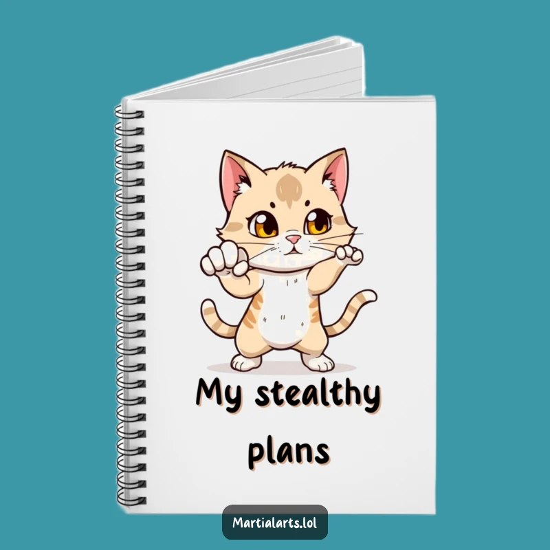 Funny Cat Punch Notebook: Jot Down Ideas with Feline Flair!