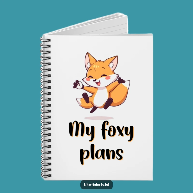 Funny Fox Kick Notebook: Hilarious Journal for Action-Packed Ideas