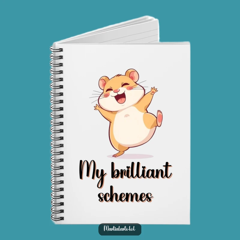 Funny Giggling Hamster Kick Notebook - Jot Down Jokes