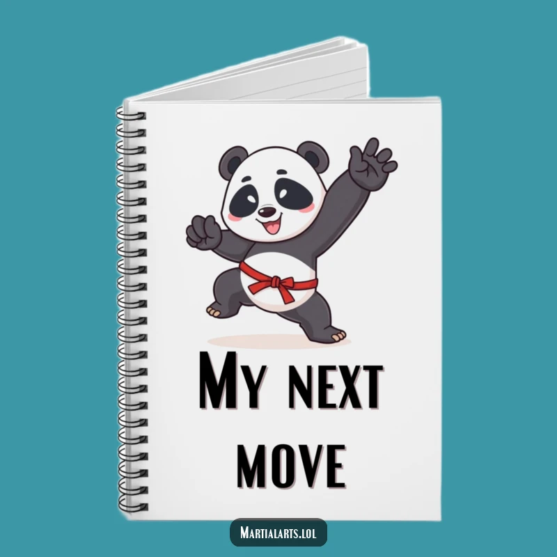 Funny Panda Notebook: Martial Arts Journal for Funny Notes Gift