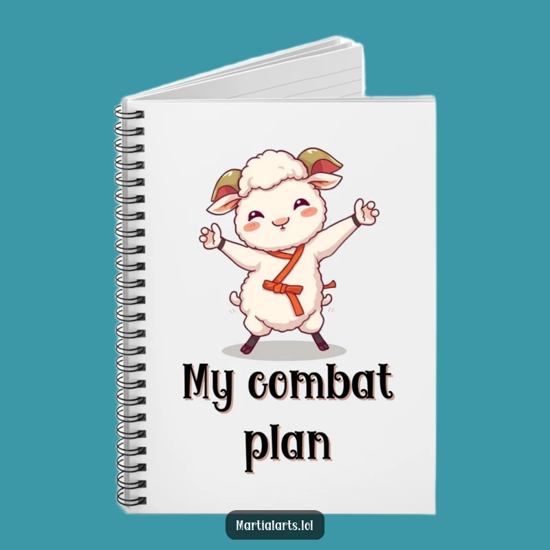 Funny Sheep Martial Arts Notebook: Jot Down Your Wobbly Thoughts!