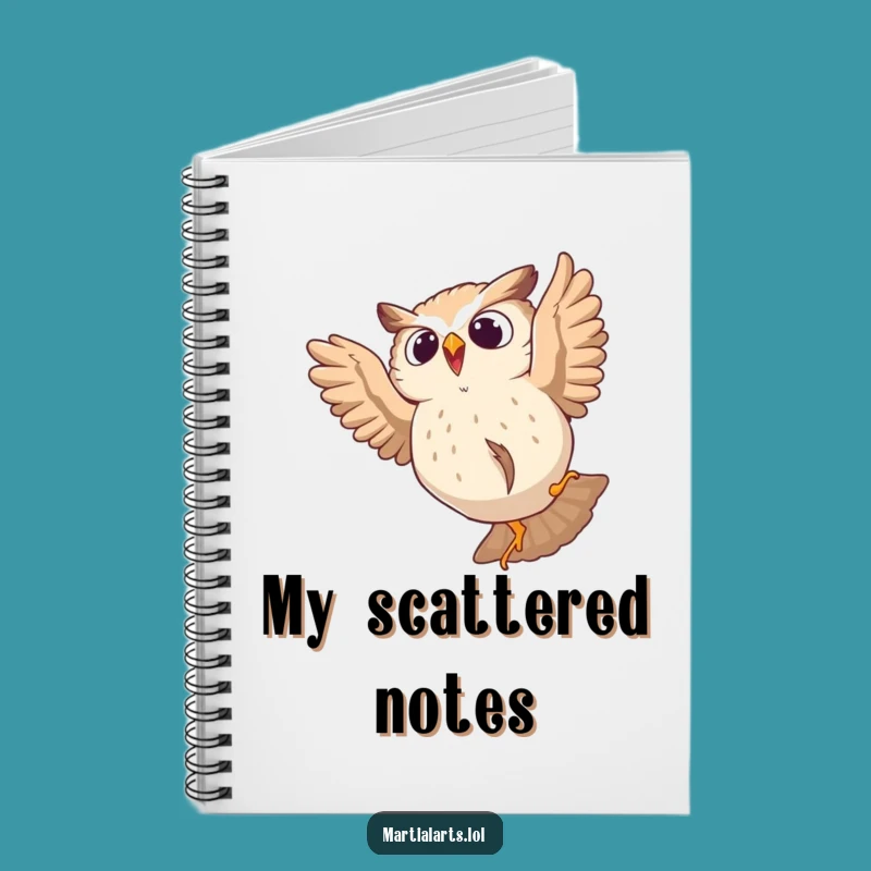 Funny Startled Owl Notebook: Jot Down Your Surprises, Hilarious Gift