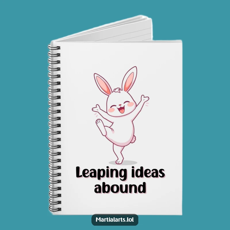 Funny Bunny High Knee Notebook: Jot Down Your Goals with Glee!