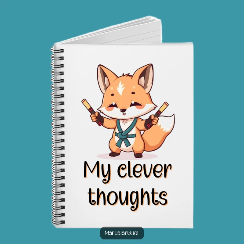 Funny Fox Nunchuck Notebook: Journaling with Sly Humor