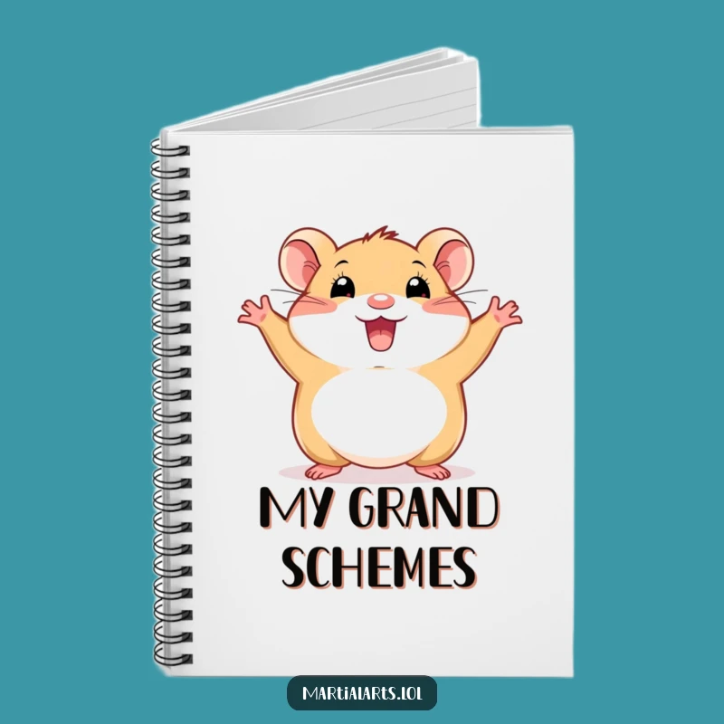 Funny Happy Hamster Notebook - Energetic Critter Journal