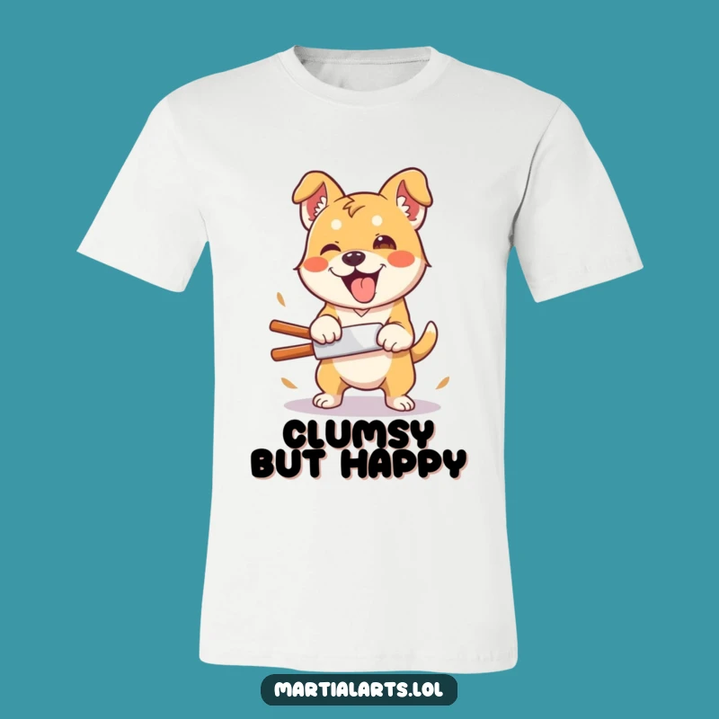 Funny Dog Kung Fu T-Shirt: Silly Enthusiast Chop Tee Gift