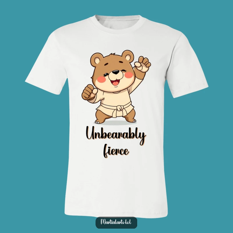 Funny Bear Martial Arts T-Shirt: Awesome Gift for Kung Fu Fans!