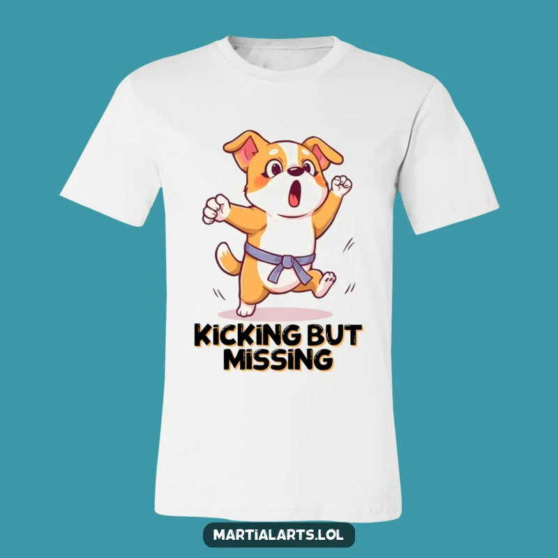 Funny Dog Martial Arts Kick T-Shirt: A Hilarious Pet Lover Gift Tee
