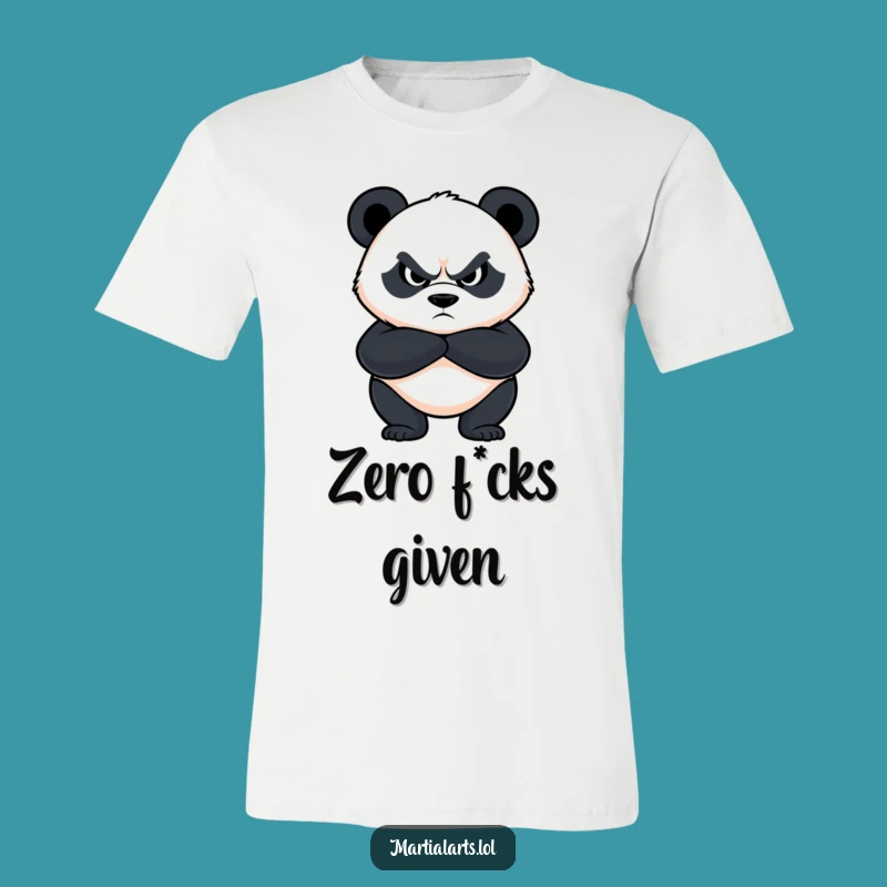 Funny Panda Block T-Shirt: Wear Your Determination with Hilarious Style